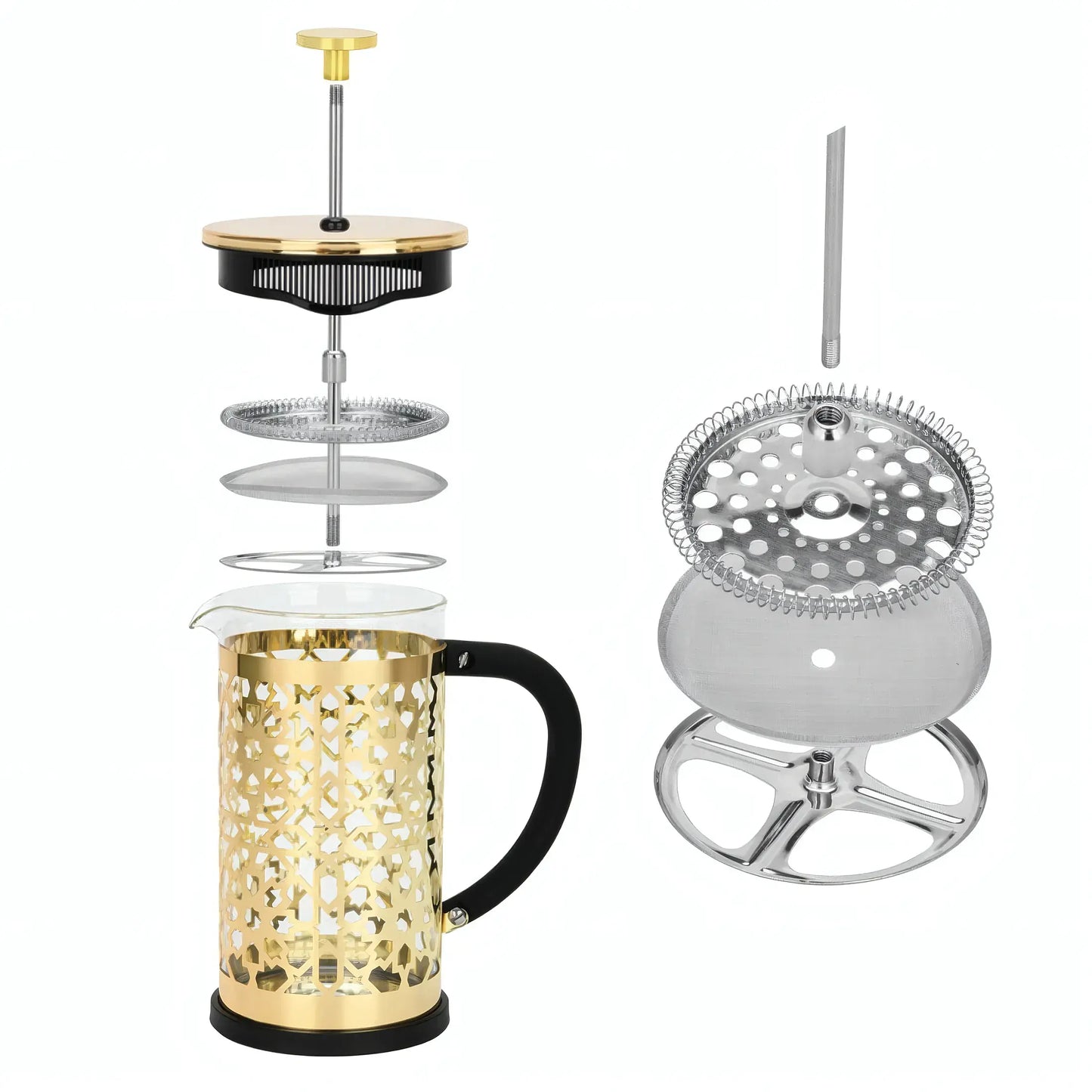 French Press Coffee Maker Arabica 1000ml Borosilicate Glass