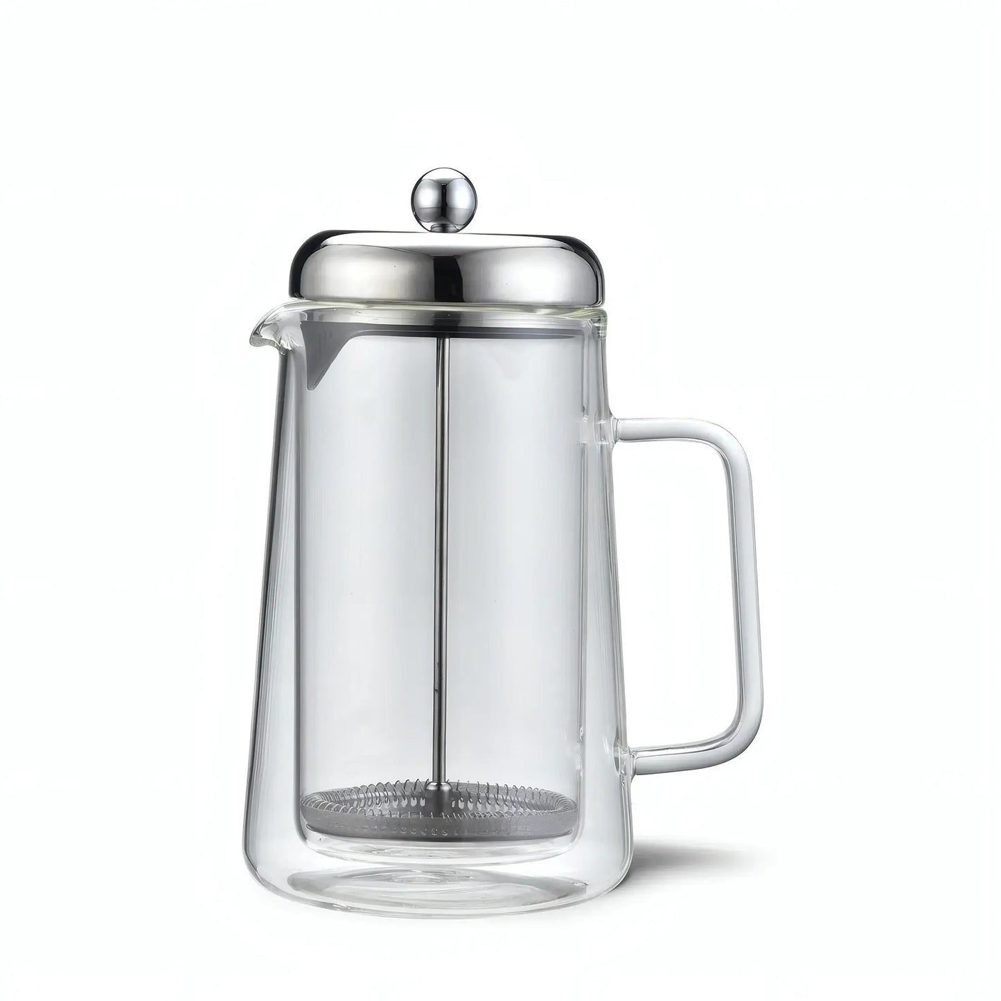 Double Wall French Press Coffee Maker 1000ml - Borosilicate Glass