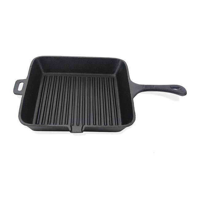 Cast Iron Square Grill Pan 26 x 4.5cm with Helper Handle