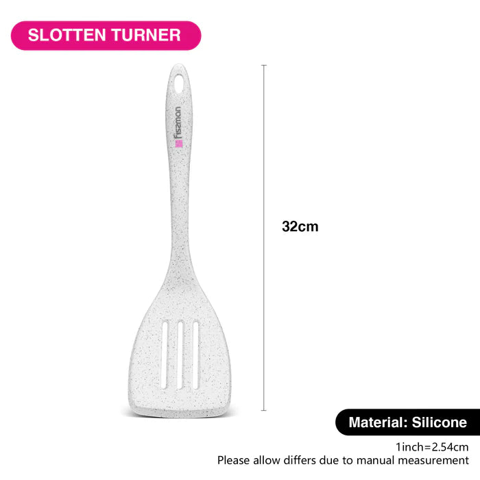 Silicone Slotted Turner 32cm - BIANCA Series