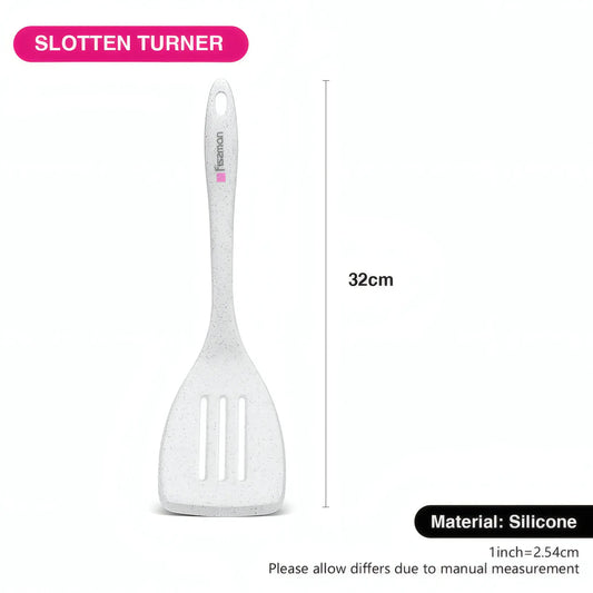 Silicone Slotted Turner 32cm - 1443 - BIANCA Series
