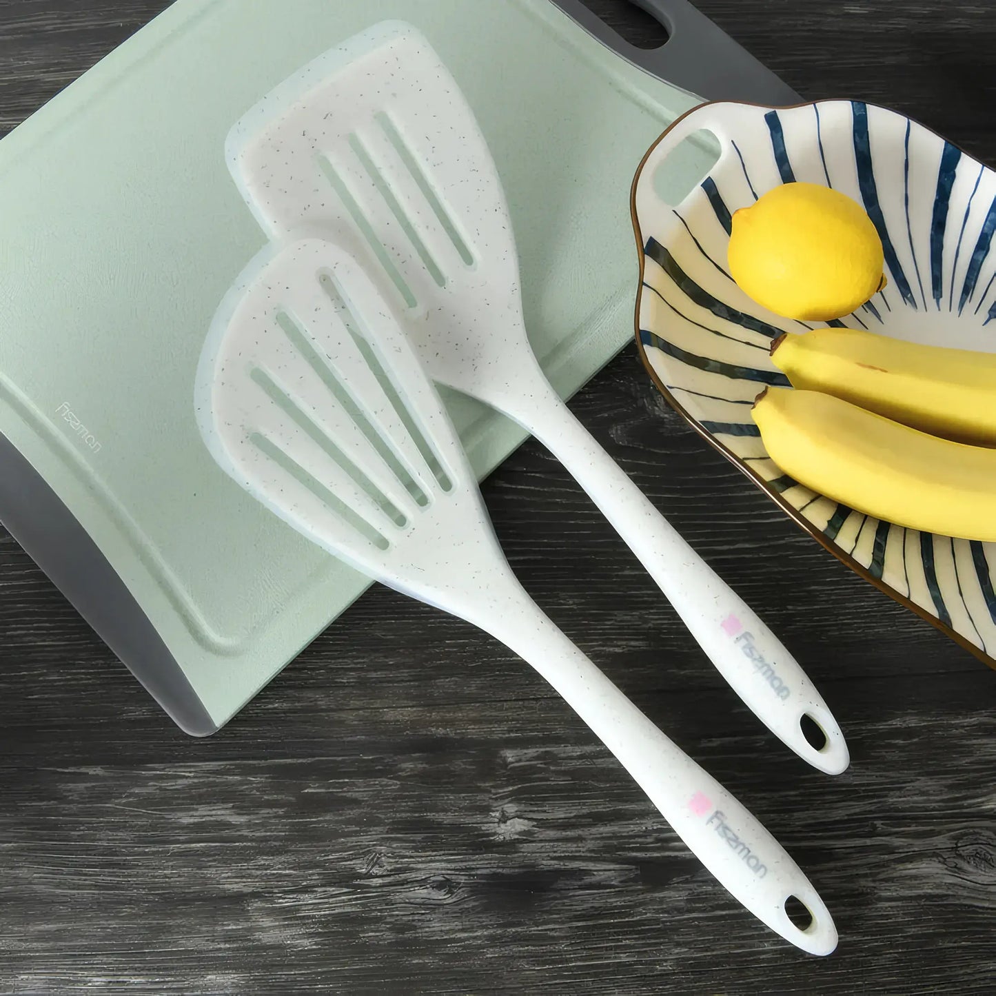 Silicone Slotted Turner 32cm - 1443 - BIANCA Series