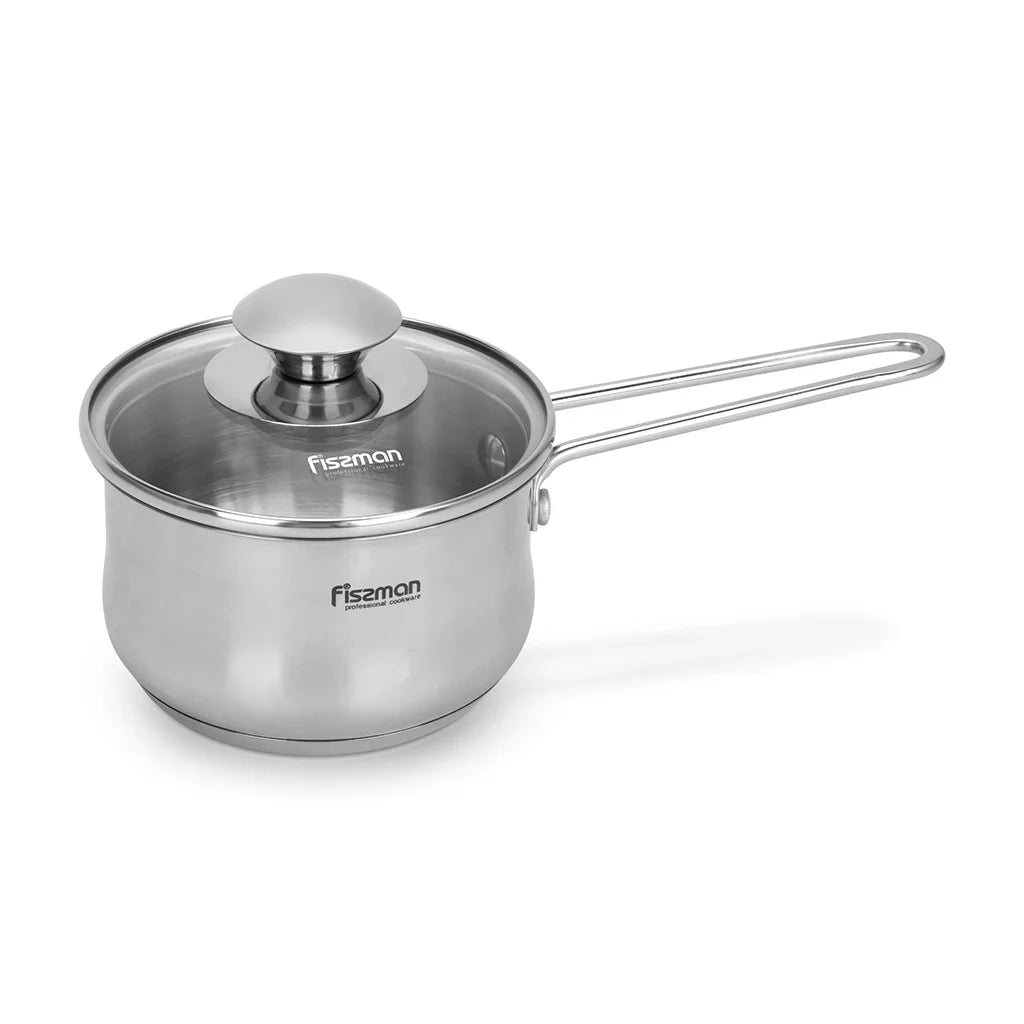 Saucepan GULLIVER 12x7.5cm / 0.8 LTR with Glass Lid