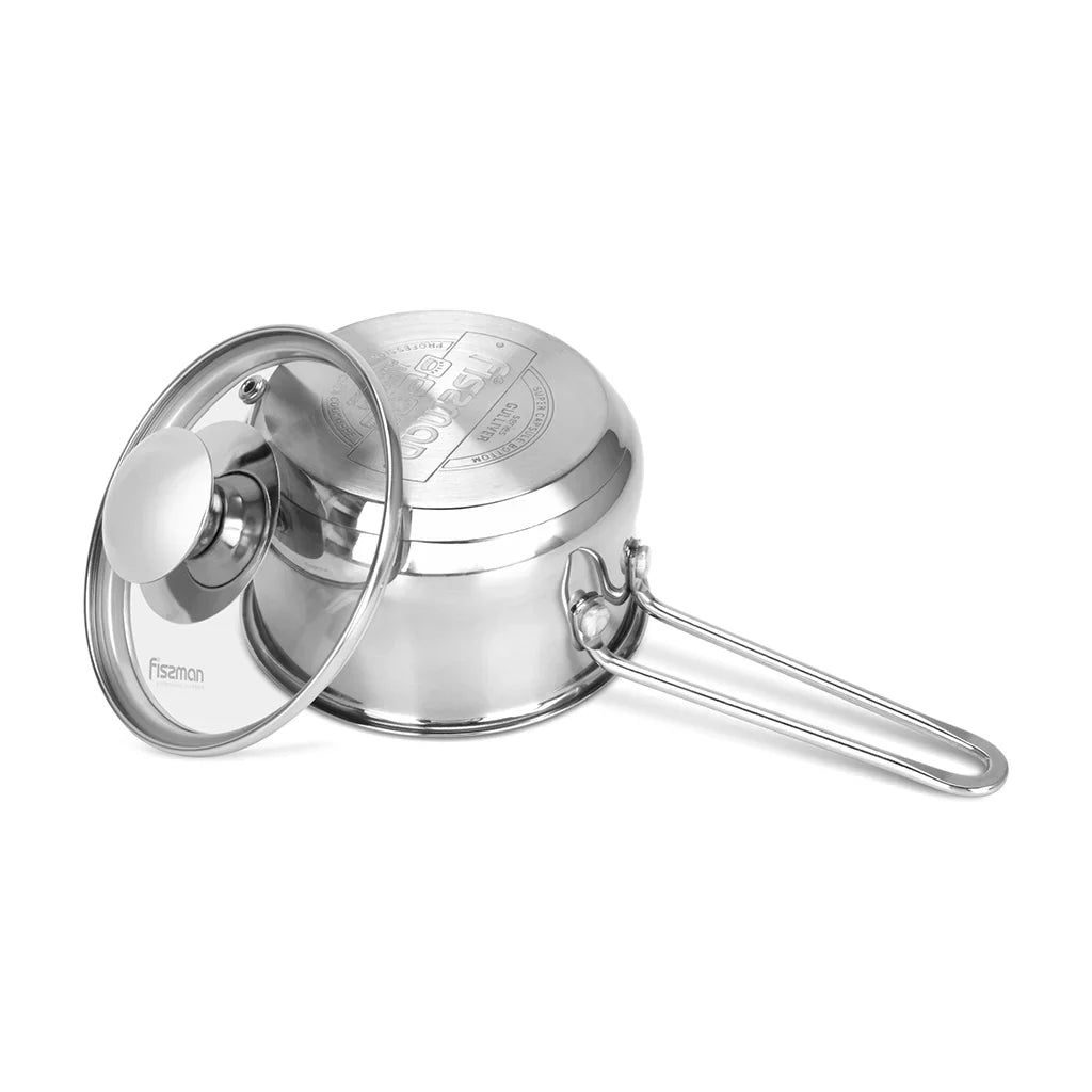 Saucepan GULLIVER 12x7.5cm / 0.8 LTR with Glass Lid