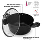 Stockpot 24x11 cm / 4.2 LTR with Glass Lid and Induction Bottom (Aluminium with Non-stick Coating) - ANGELA Series