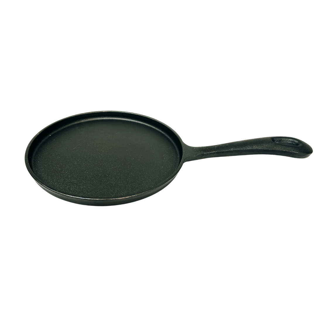 Non-Stick Cast Iron Crepe Pan 22cm Long Handle - Durable, Easy-Clean