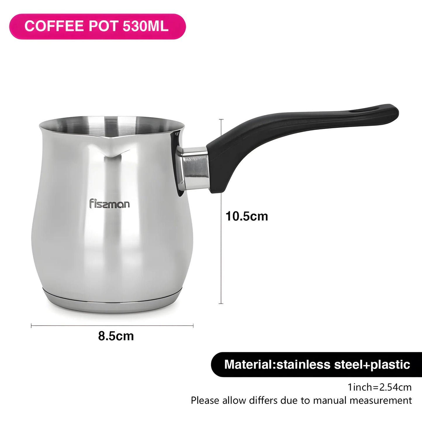 Coffee Pot 530 ml With Induction Bottom Stainless Steel
