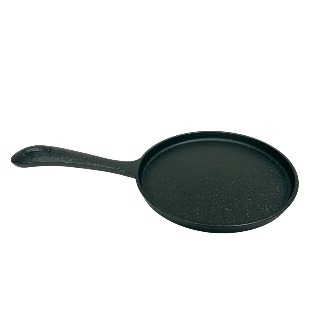 Non-Stick Cast Iron Crepe Pan 20cm Long Handle - Durable, Easy-Clean