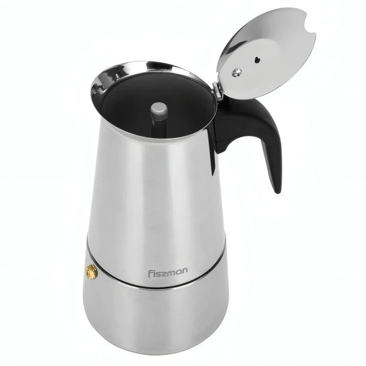 Coffee Maker 450ml for 9 Cups Stainless Steel