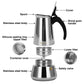 Coffee Maker 300ml for 6 cups - Stainless Steel