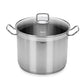 Stockpot with Glass Lid Stainless Steel 13.2 LTR - TAHARA Series