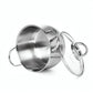 Casserole Cookware Set - 6 pcs with Glass Lids (Stainless Steel) - FLORY Series