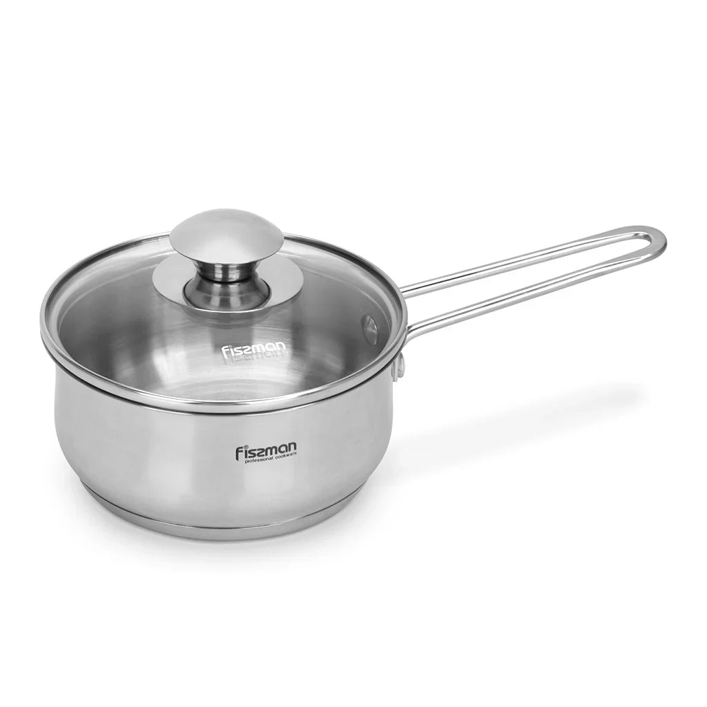 Saucepan GULLIVER 14x6.5cm / 0.9 LTR with Glass Lid