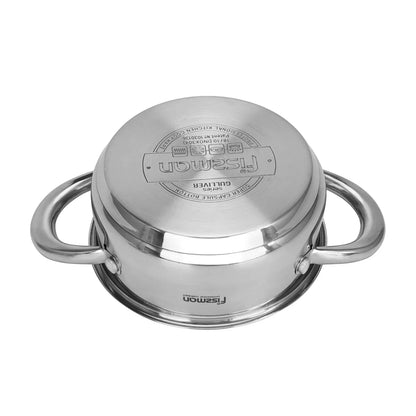 Mini Cooking Pot GULLIVER 14x6cm / 0.9 LTR with Glass Lid