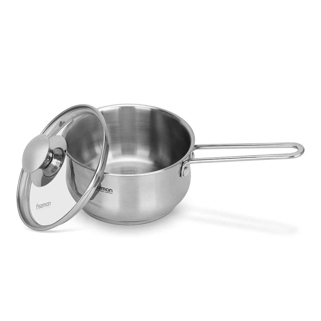 Saucepan GULLIVER 14x7.5cm / 1.1 LTR with Glass Lid