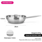 Frying Pan 28 x 6.5cm Stainless Steel