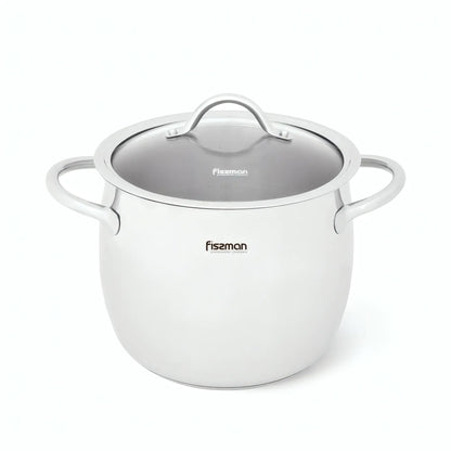 Stockpot with Glass Lid Stainless Steel 5.7 LTR - VIVIEN Series