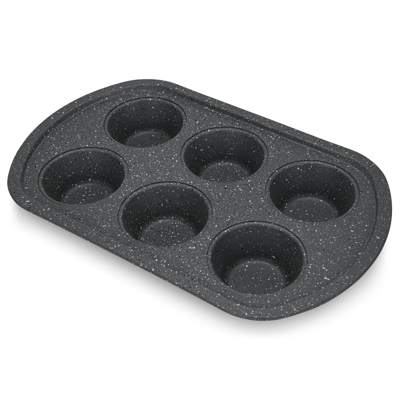 6 Cup Muffin Pan 32x20x3.5cm (Carbon Steel with Non-stick Coating)