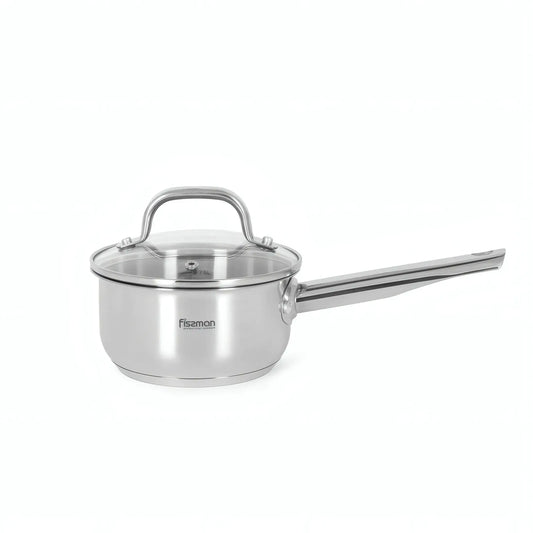 Casserole Cookware Set - 6 pcs with Glass Lids (Stainless Steel) - FLORY Series
