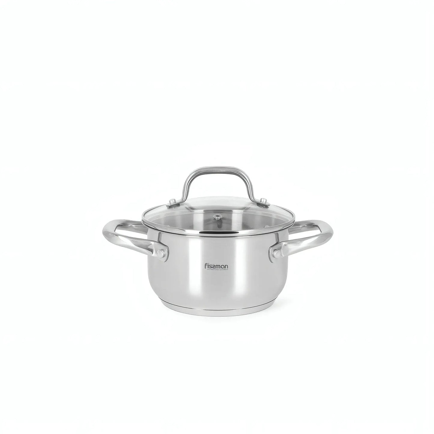 Casserole Cookware Set - 6 pcs with Glass Lids (Stainless Steel) - FLORY Series