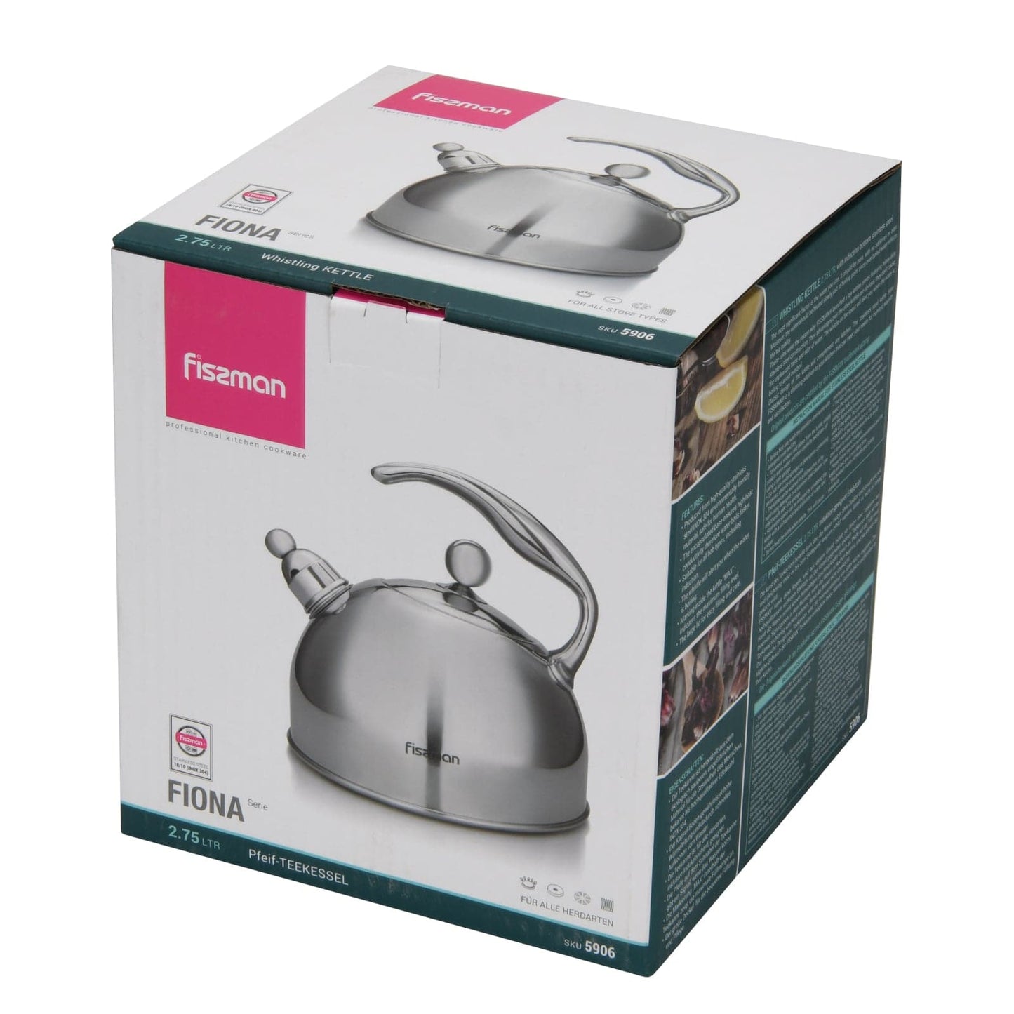 Whistling kettle 2.75 LTR stainless steel