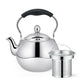 Tea Pot with Steel Strainer 1.5 LTR (Stainless Steel)