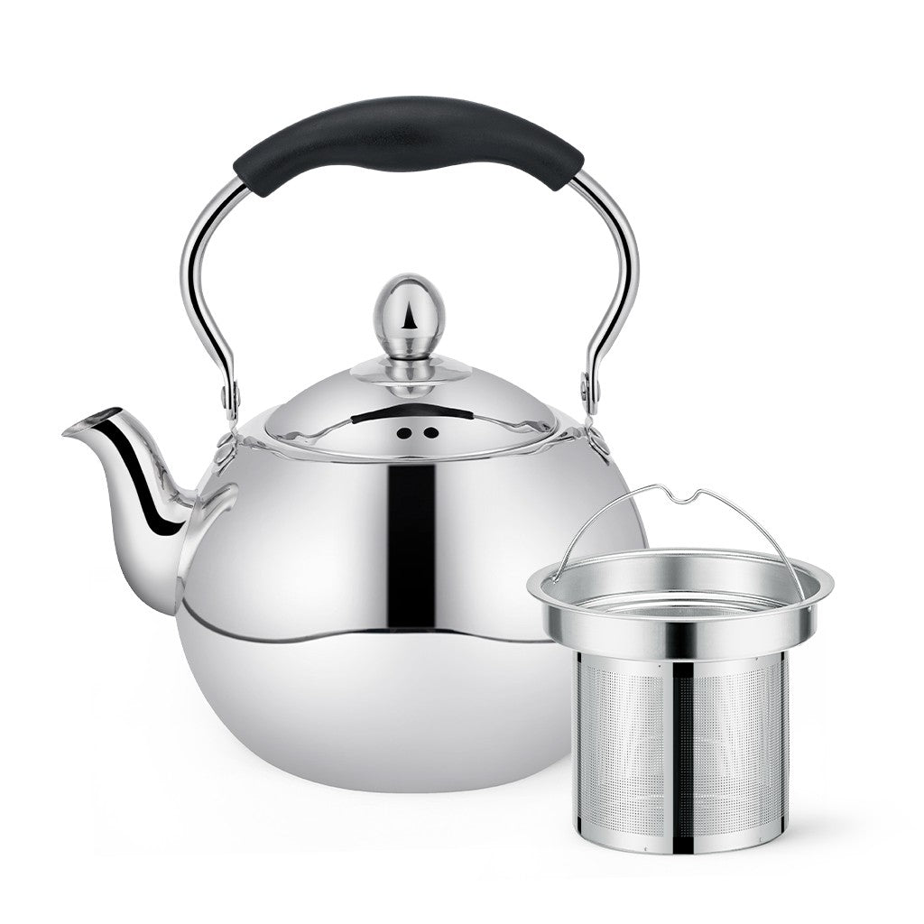 Tea Pot with Steel Strainer 1.5 LTR (Stainless Steel)