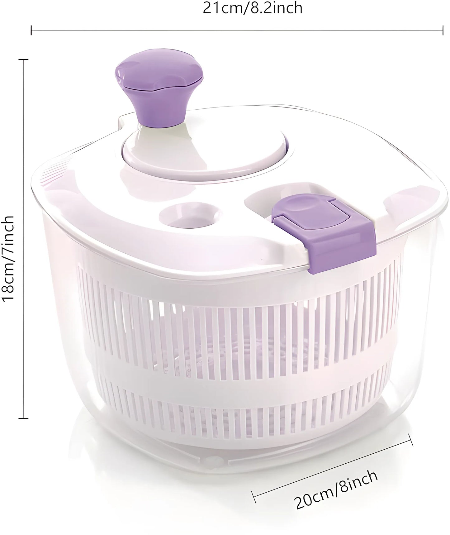 Salad And Herb Spinner 21.5x17x19/2.5L (plastic)