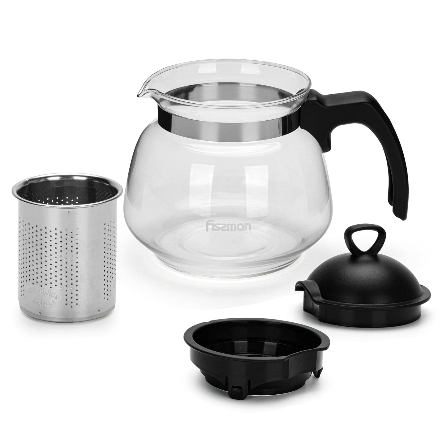 Tea pot 700ml with 4 cups 150ml glass