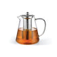 Tea Pot 1300ml With Stainless Steel Filter - Borosilicate Glass