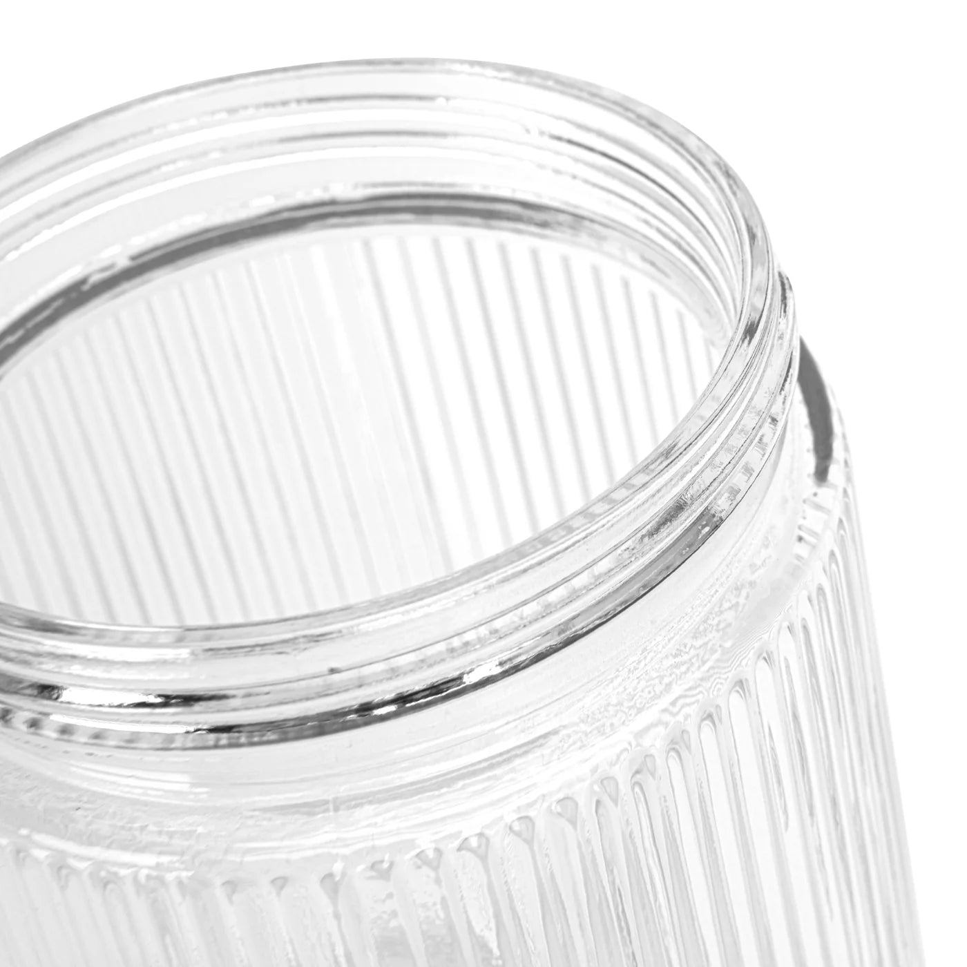 Set of 4 Storage Jars 1300ml (Glass)