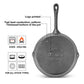 Cast Iron Non-Stick Frying Pan 25 x 4.6cm with Handle