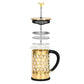 French Press Coffee Maker 600ml with Gold Electroplating