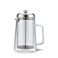 Double Wall French Press Coffee Maker 600ml - Borosilicate Glass