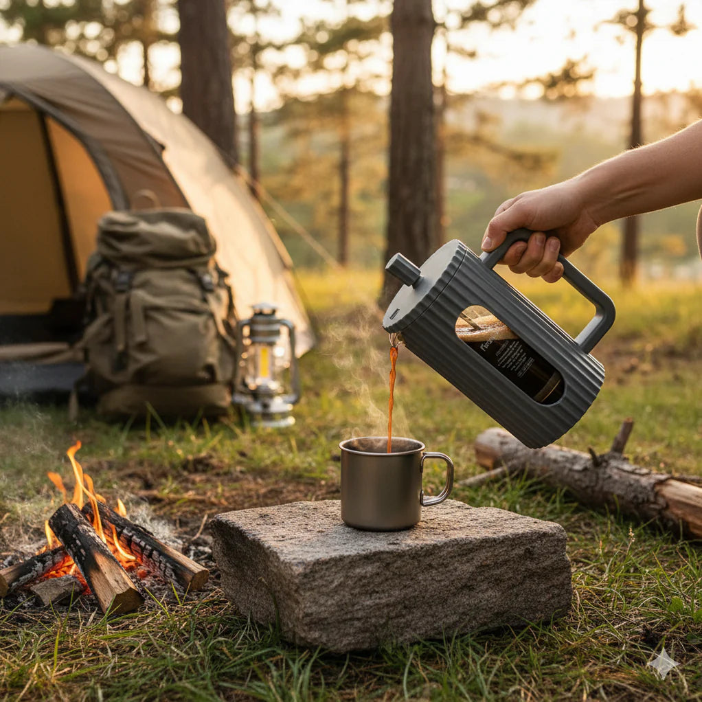 French Press Coffee Maker 350ml (Borosilicate Glass)