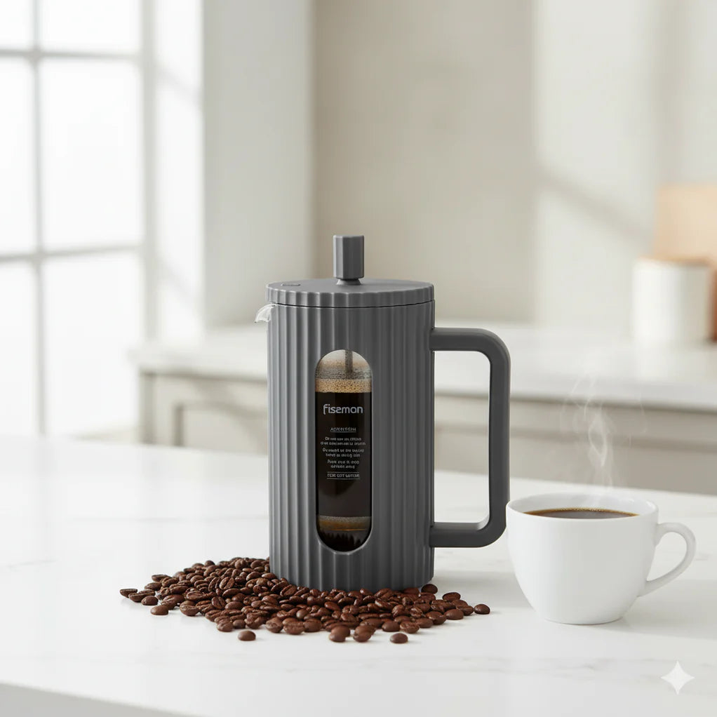 French Press Coffee Maker 350ml (Borosilicate Glass)