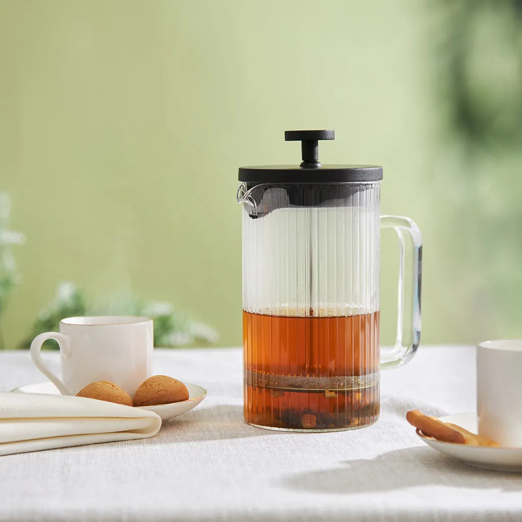 French Press Coffee Maker 600ml (Borosilicate Glass)