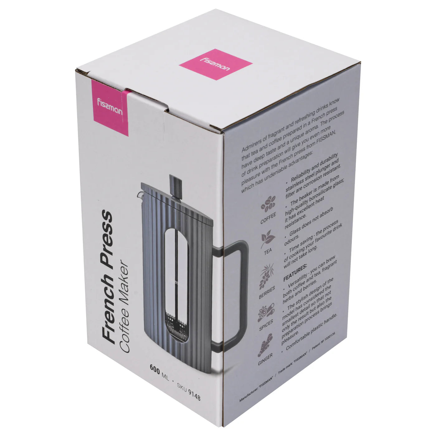 French Press Coffee Maker 350ml (Borosilicate Glass)