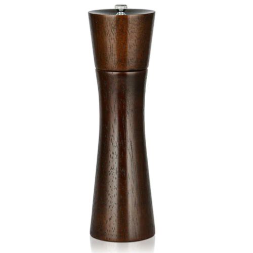 Rook Shape Pepper Mill 21 x 6cm Rubber Wood Body with Grinder