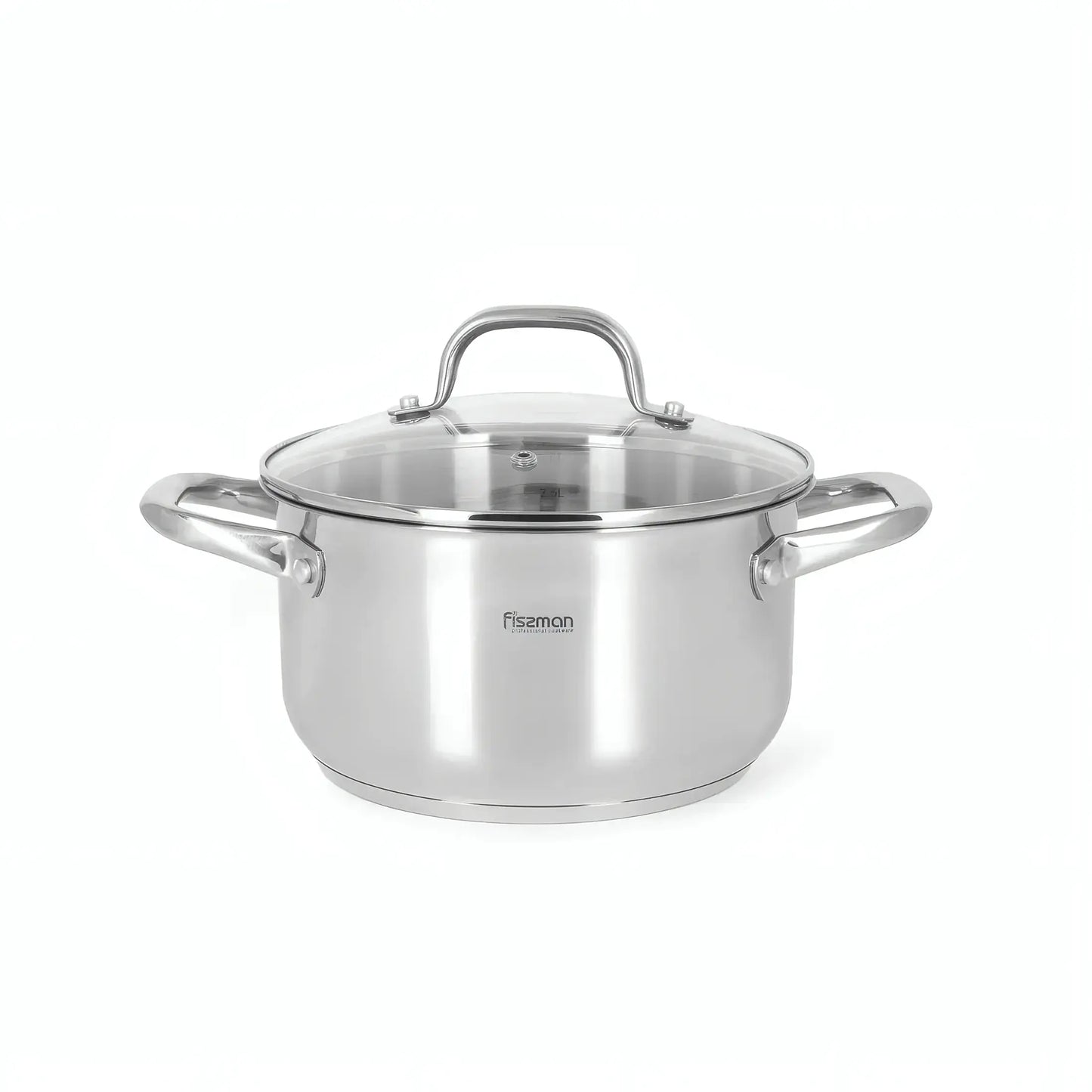 Casserole Cookware Set - 6 pcs with Glass Lids (Stainless Steel) - FLORY Series