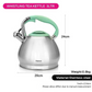 Whistling Tea Kettle Jessica Series Stainless Steel 3.0L