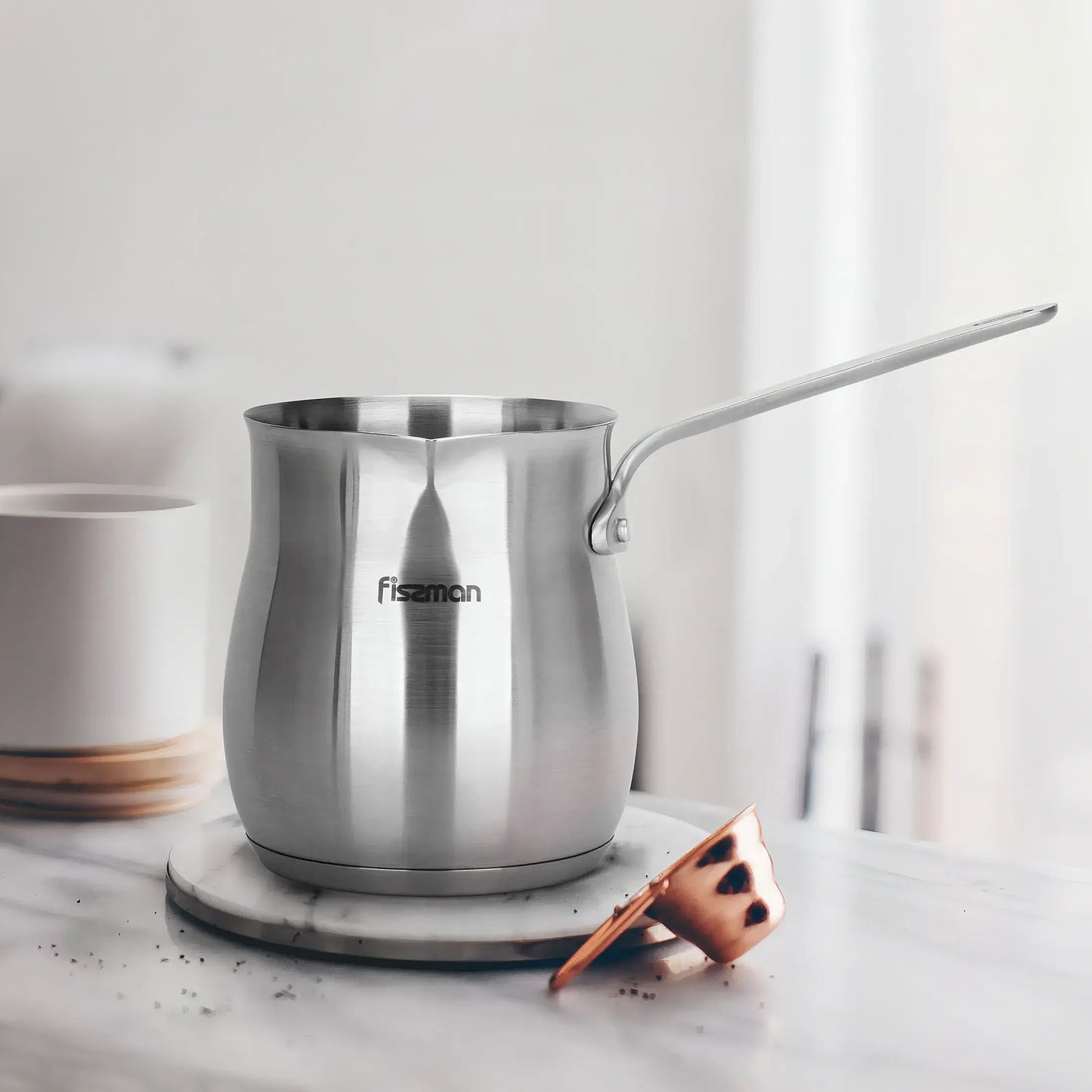 Coffee Pot 530ml Stainless Steel Greek Coffee Maker