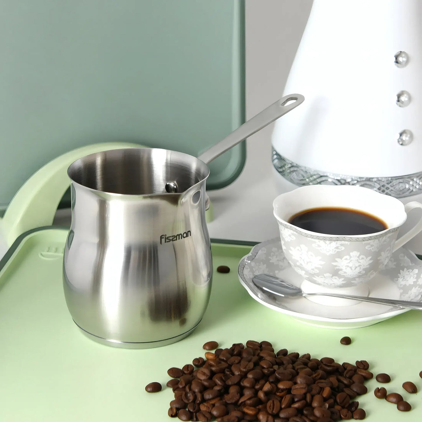 Coffee Pot 530ml Stainless Steel Greek Coffee Maker