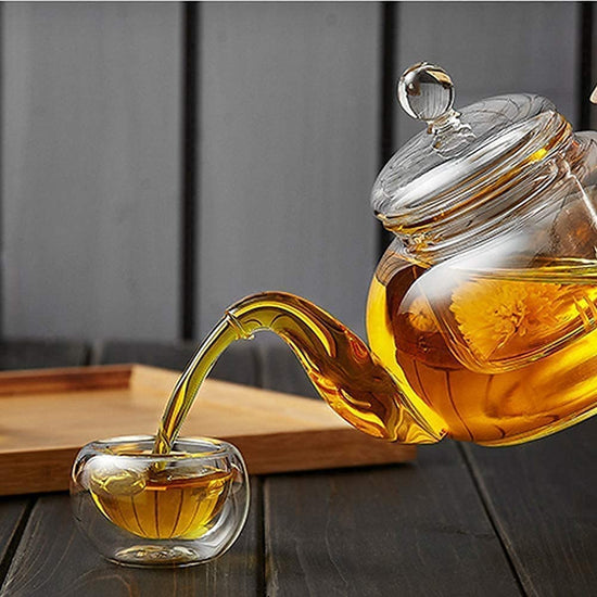 Tea Pot 1200ml With Glass Filter - Borosilicate Glass