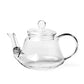 Tea pot 800ml with steel infuser heat resistant glass