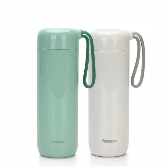 Thermal Infuser Flask Vacuum Stainless Steel Bottle 400ml Never Spill Over