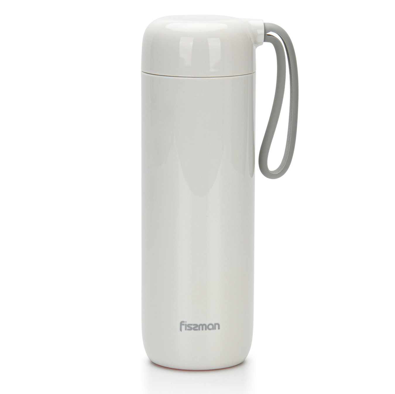 Vacuum Bottle Thermose 400 ml white (stainless steel)