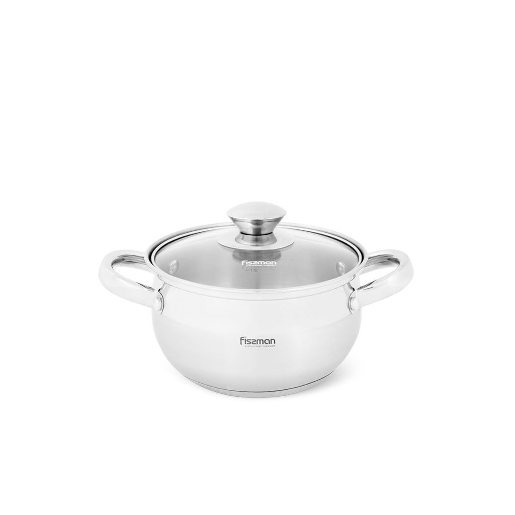 Stockpot PRIME Casserole 14x8.5 cm / 1.3 LTR with glass lid