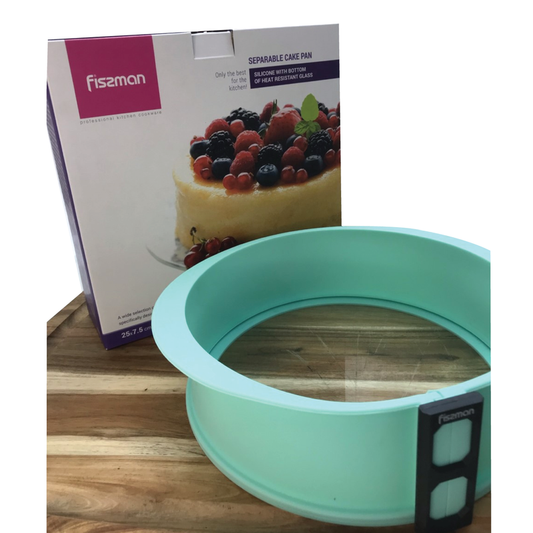 10" Silicone Cake Pan with Glass Base