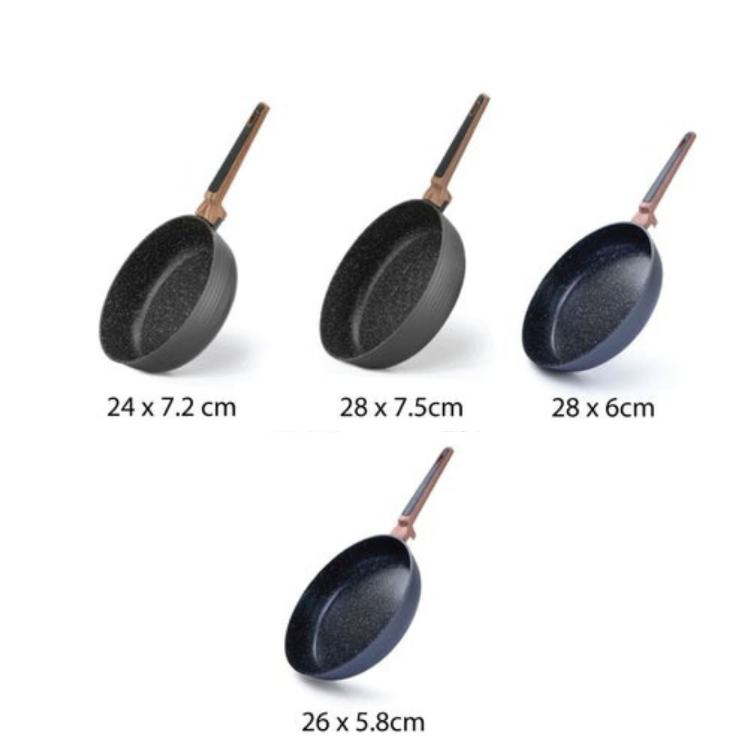 FISSMAN Diamond Ceramic Frying Pan 4 piece Set